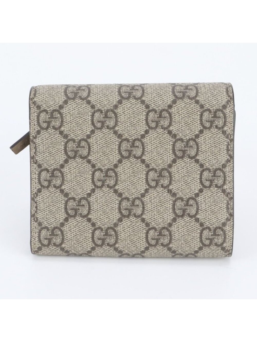 Gucci GG Supreme Dionysus Leather Trifold Wallet Compact - Picture 2 of 10